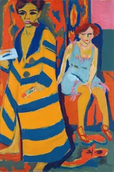 Selbstbildnis mit Modell, 1907